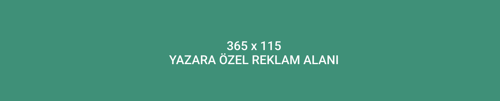 Reklam Alanı