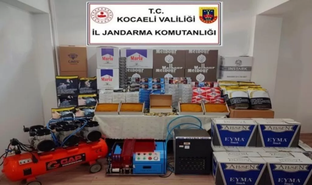 Kocaeli’de 200 bin lira değerinde kaçak elektronik ürün ele geçirildi