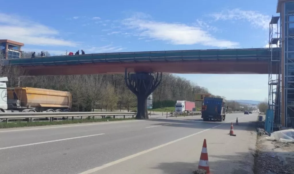 Ormanya yaya üst geçidinde sona gelindi