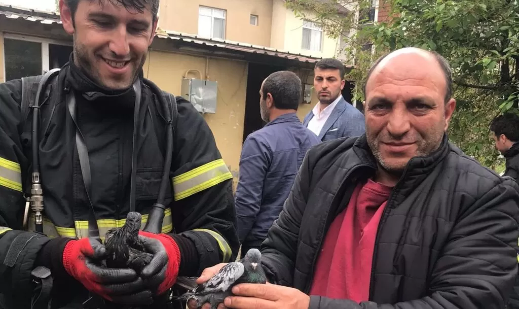 Yangında anne ve 2 çocuğu etkilendi