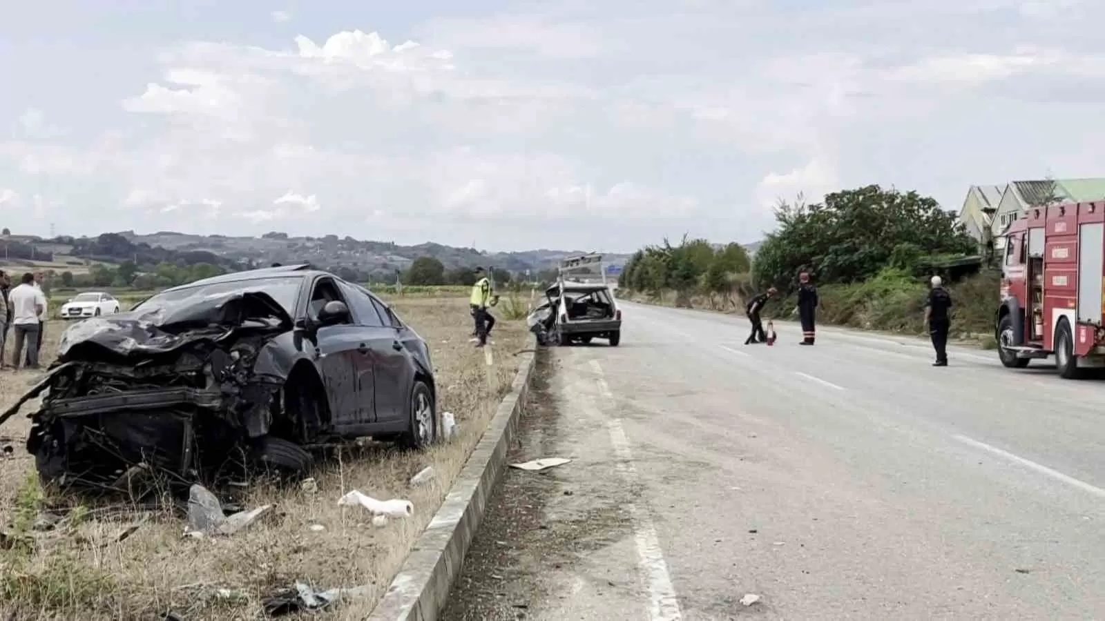 Sakarya’da duble yolda kaza: 1 ölü, 1 yaralı