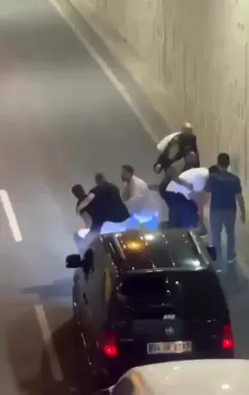 Derbi sonrası taraftar kavgası