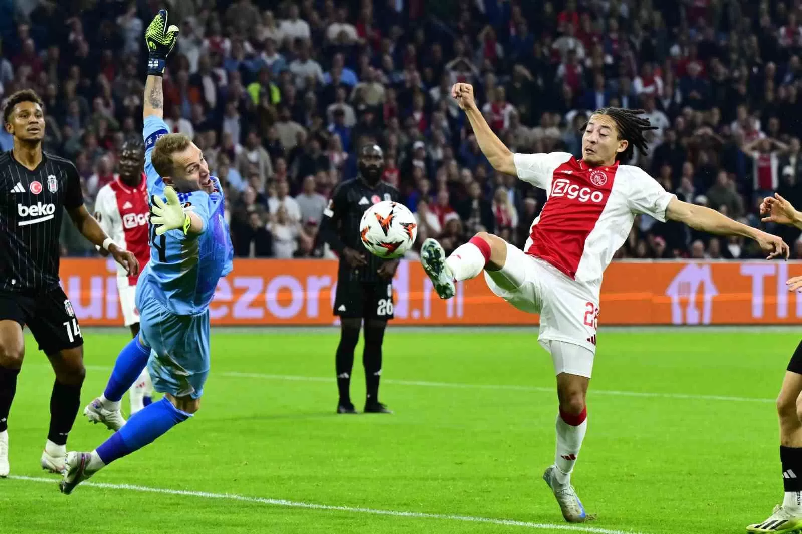 UEFA Avrupa Ligi: Ajax: 1 – Beşiktaş: 0 (İlk yarı)