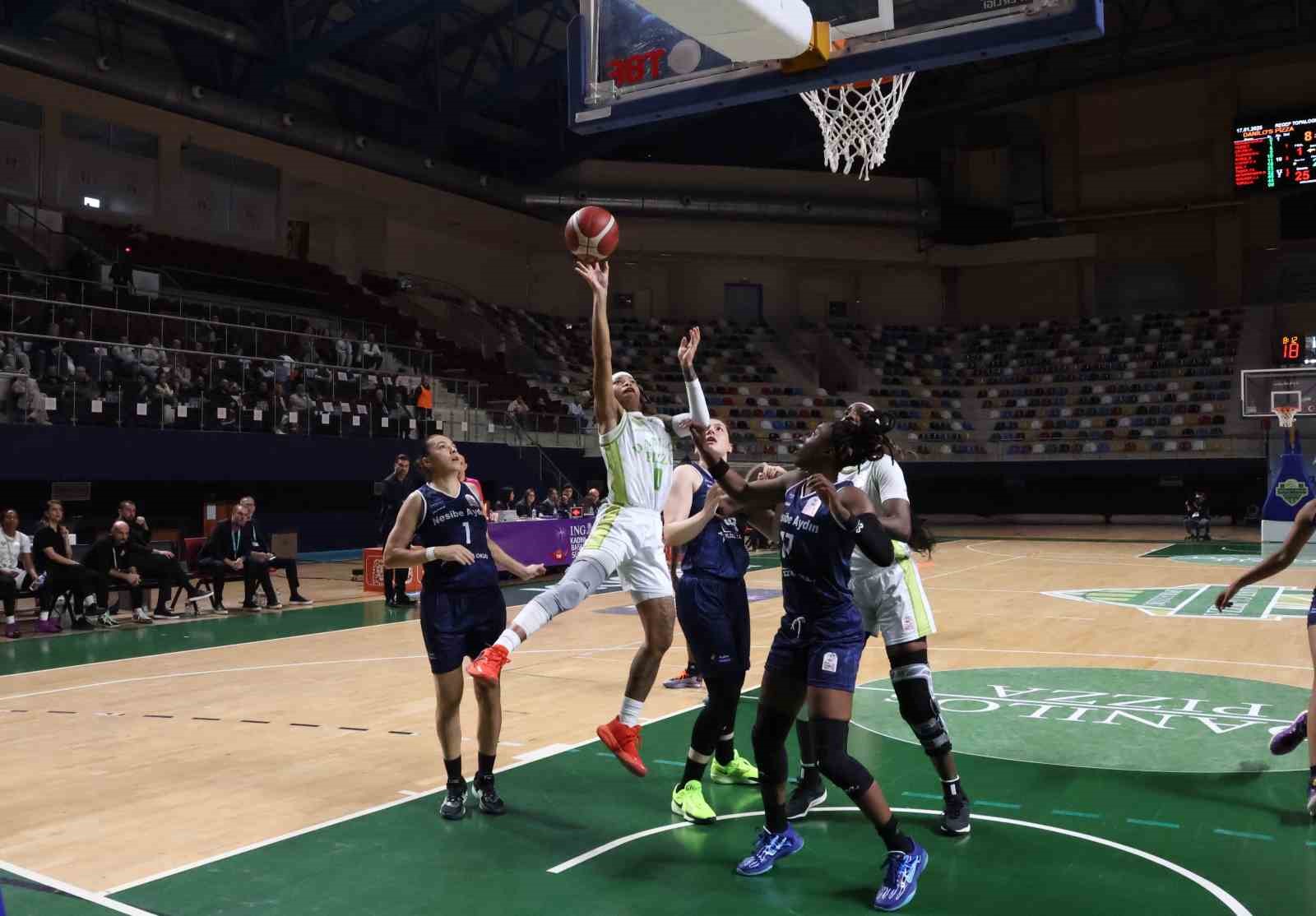 Kadınlar Basketbol Süper Ligi: Danilos Pizza: 71 - Nesibe Aydın: 75
