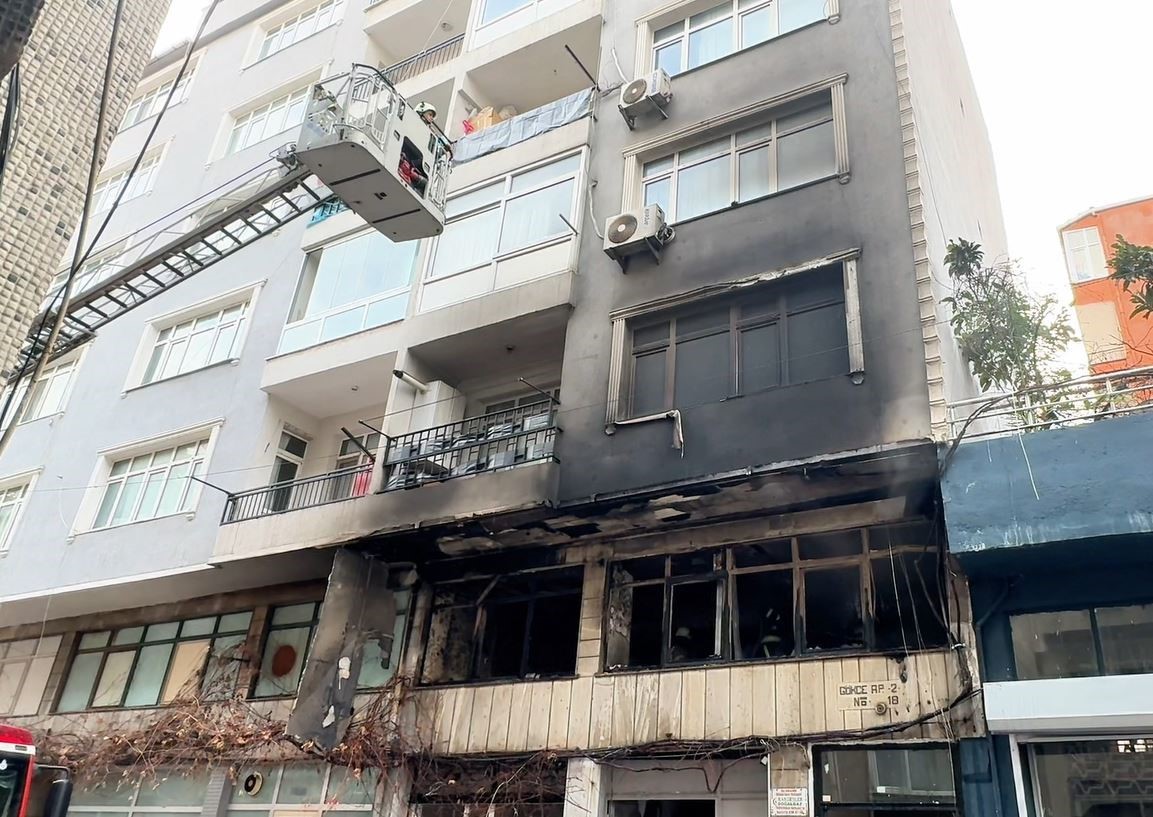 Bahçelievler’de korkutan yangın
