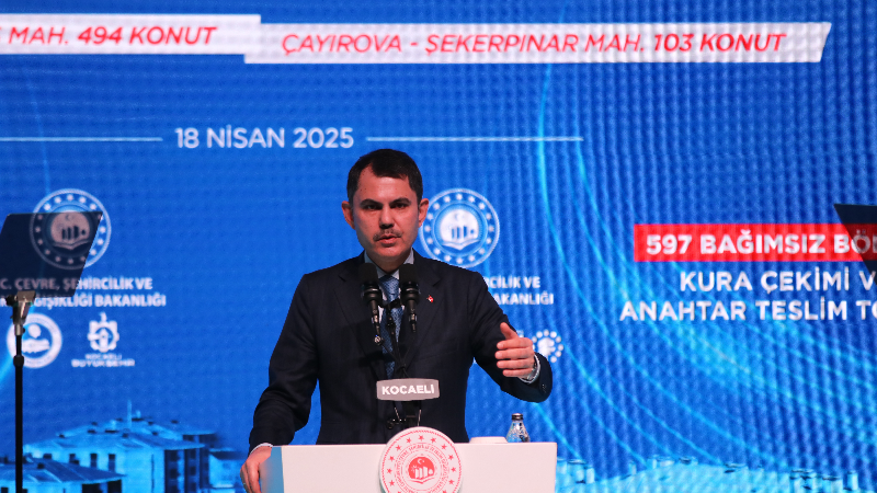 Bakan Kurum Kocaeli'de açıkladı!