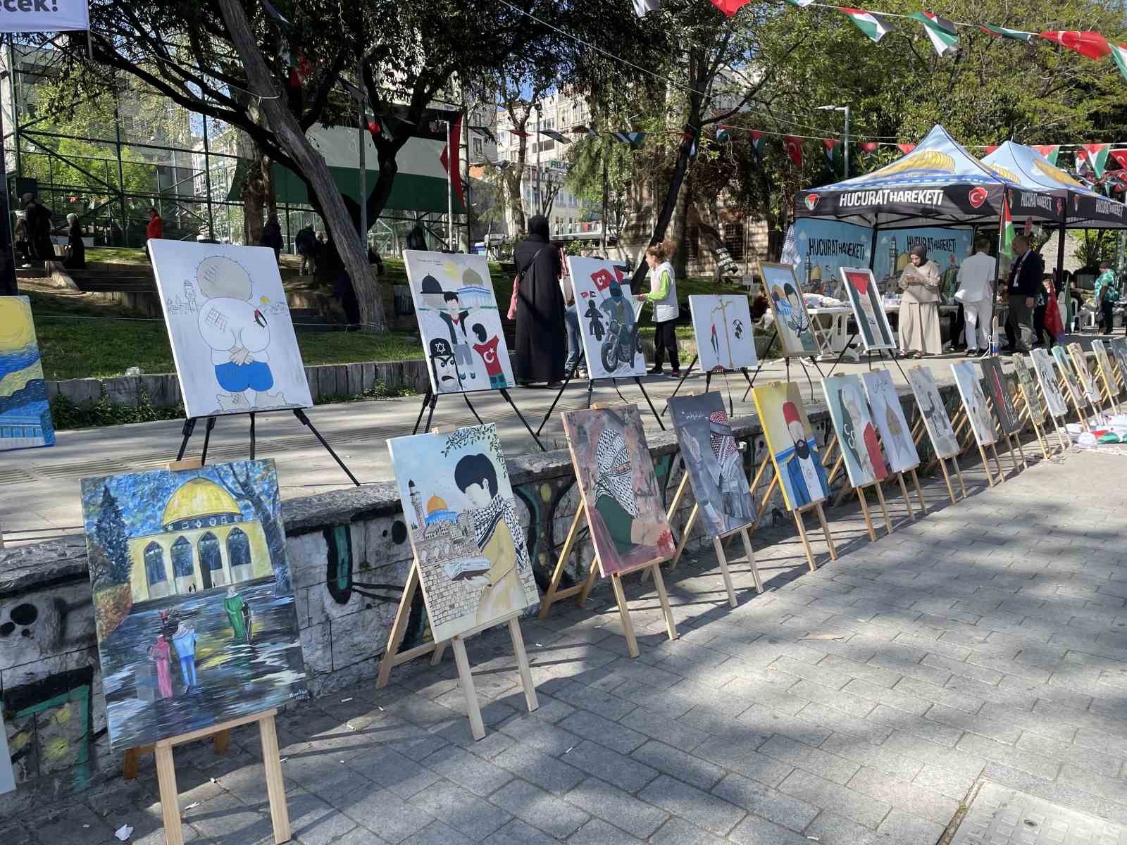 İstanbul fethinin merkezinde Gazze çadırı
