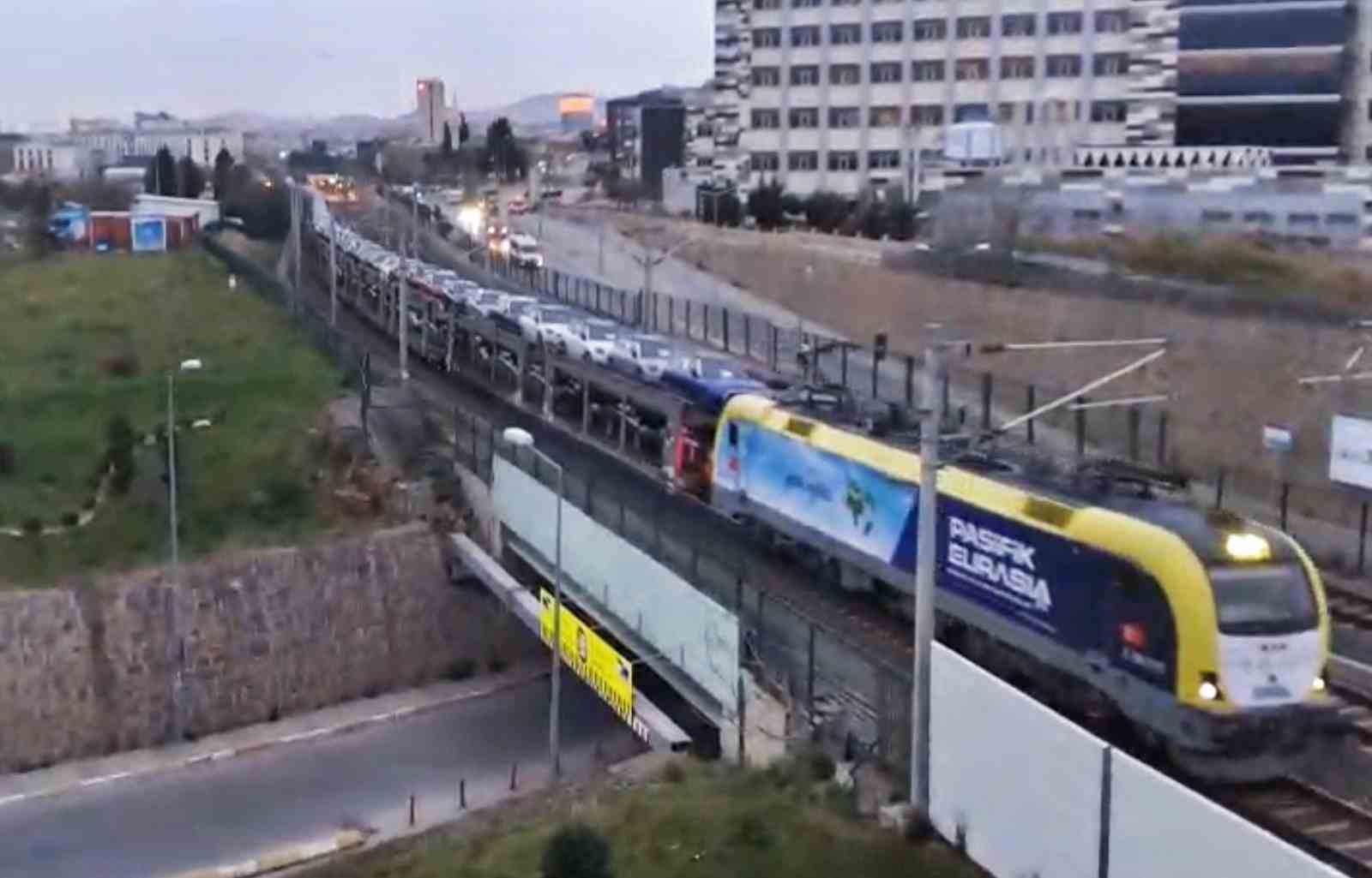Marmaray hattında araçların yolculuğu görüntülendi

