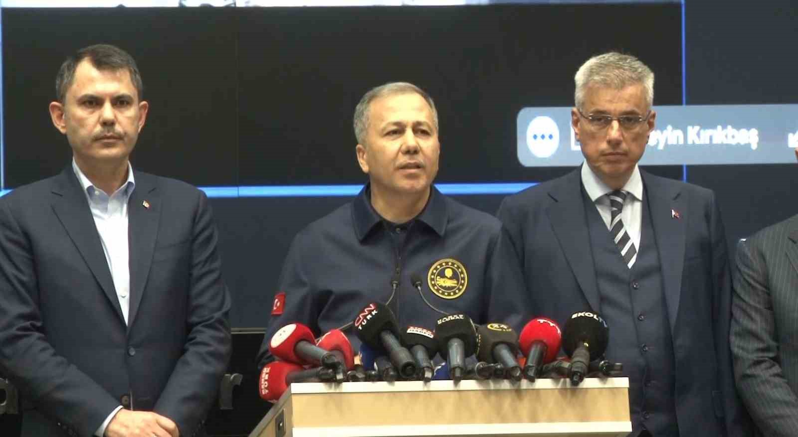 İçişleri Bakanı Ali Yerlikaya: "127 artçı deprem meydana geldi"
