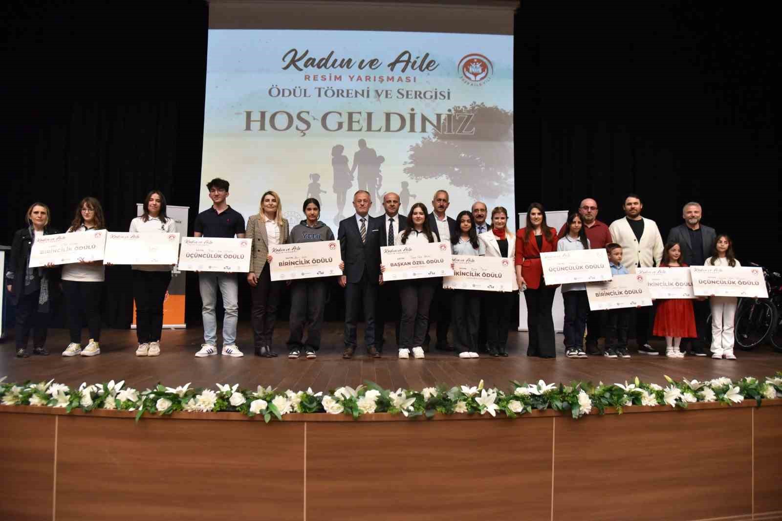 Kadın ve Aile Resim Yarışması’nda ödüller sahiplerini buldu

