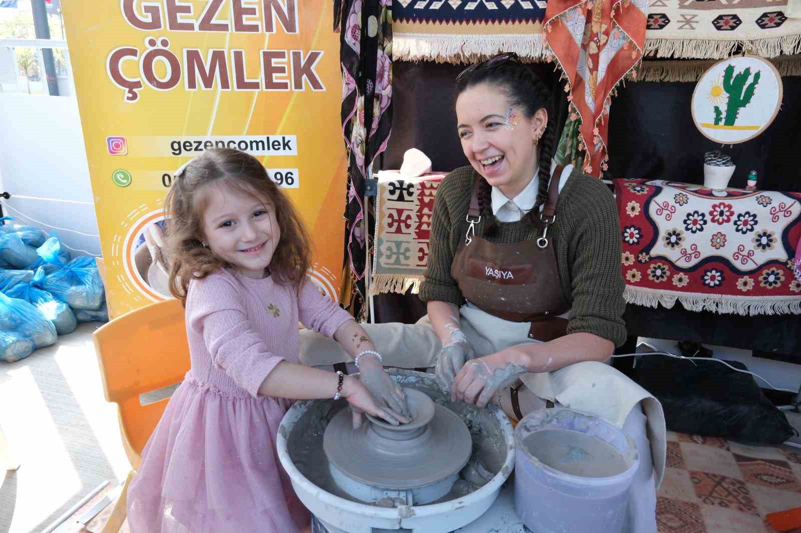 Çocuklar eğlenceye doydu
