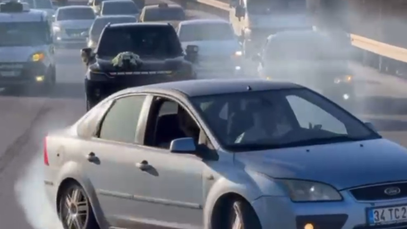 Düğün konvoyunda drift yapan sürücüye 46 bin TL ceza