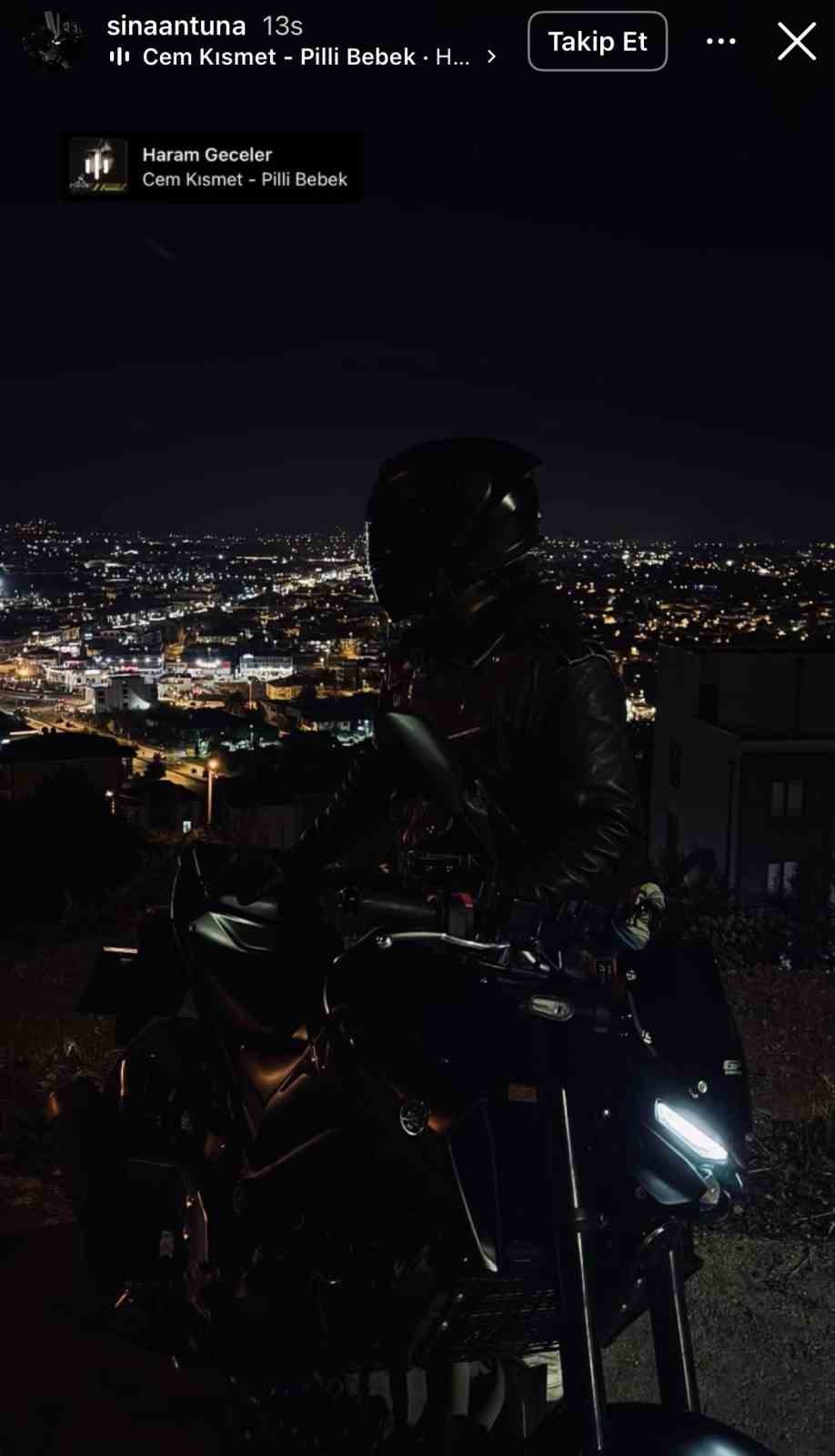 Motosiklet kazasında hayatını kaybetmeden önce bu paylaşımı yapmış
