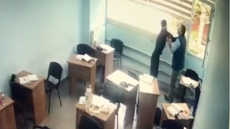Kurs merkezinde dehşet anları!
