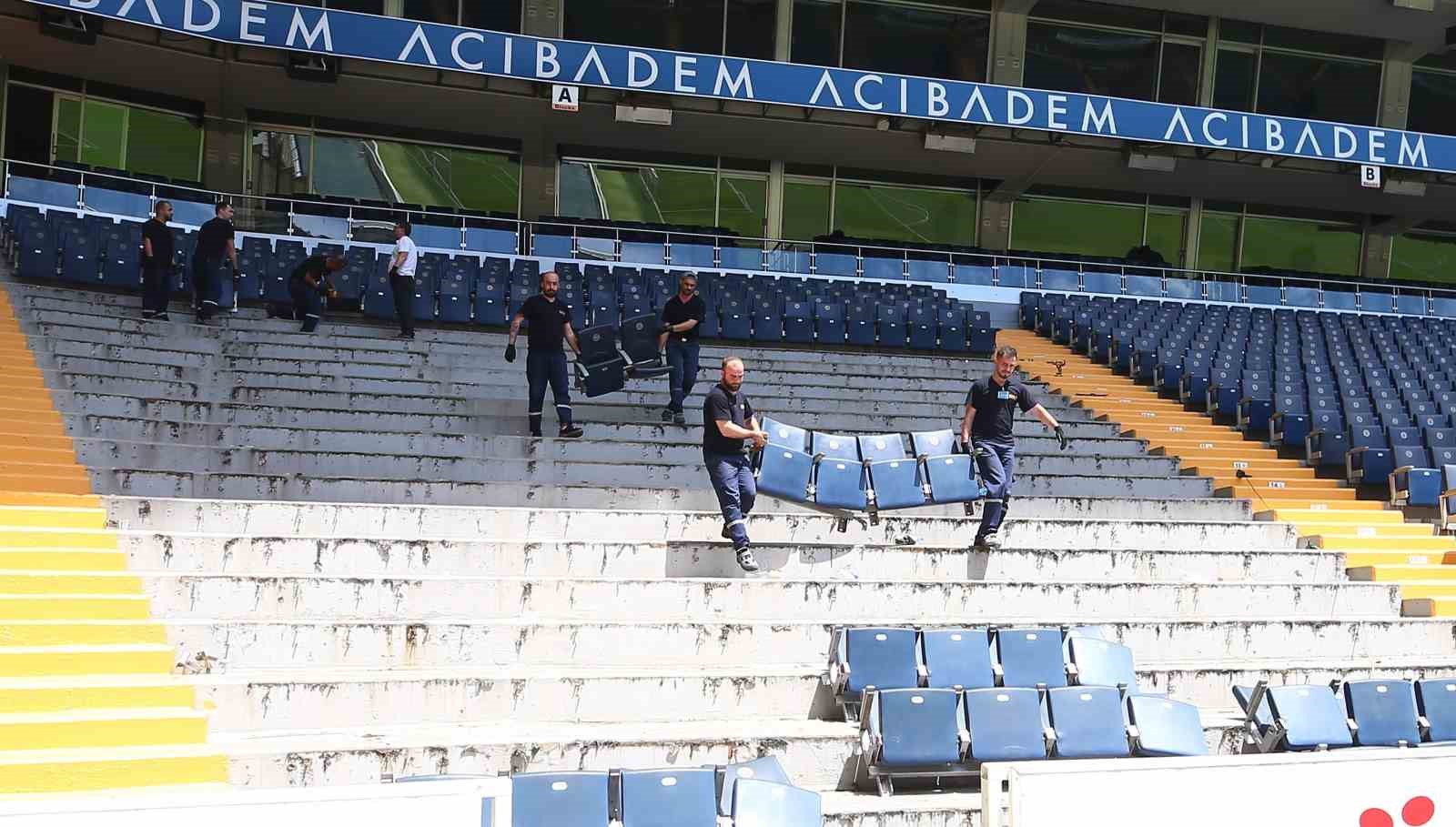 Fenerbahçe stadında yenileme ve tadilat çalışmaları başladı

