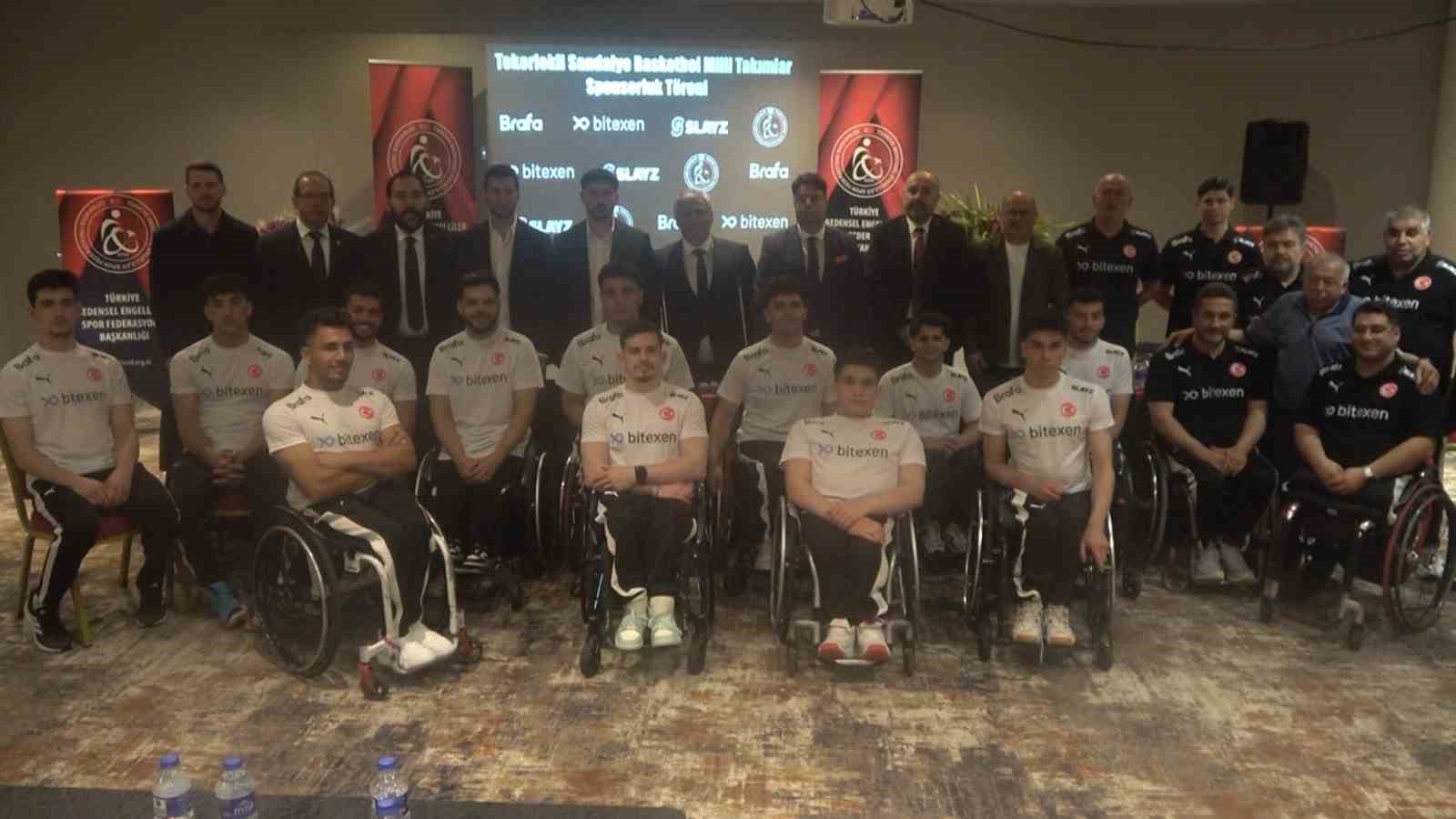 Tekerlekli Sandalye Basketbol Milli Takımı sponsorluk töreni yapıldı
