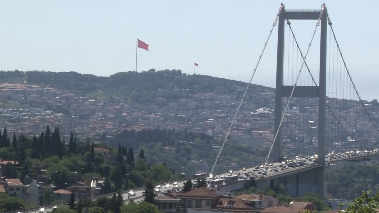 15 Temmuz Şehitler Köprüsü’nde bayram trafiği
