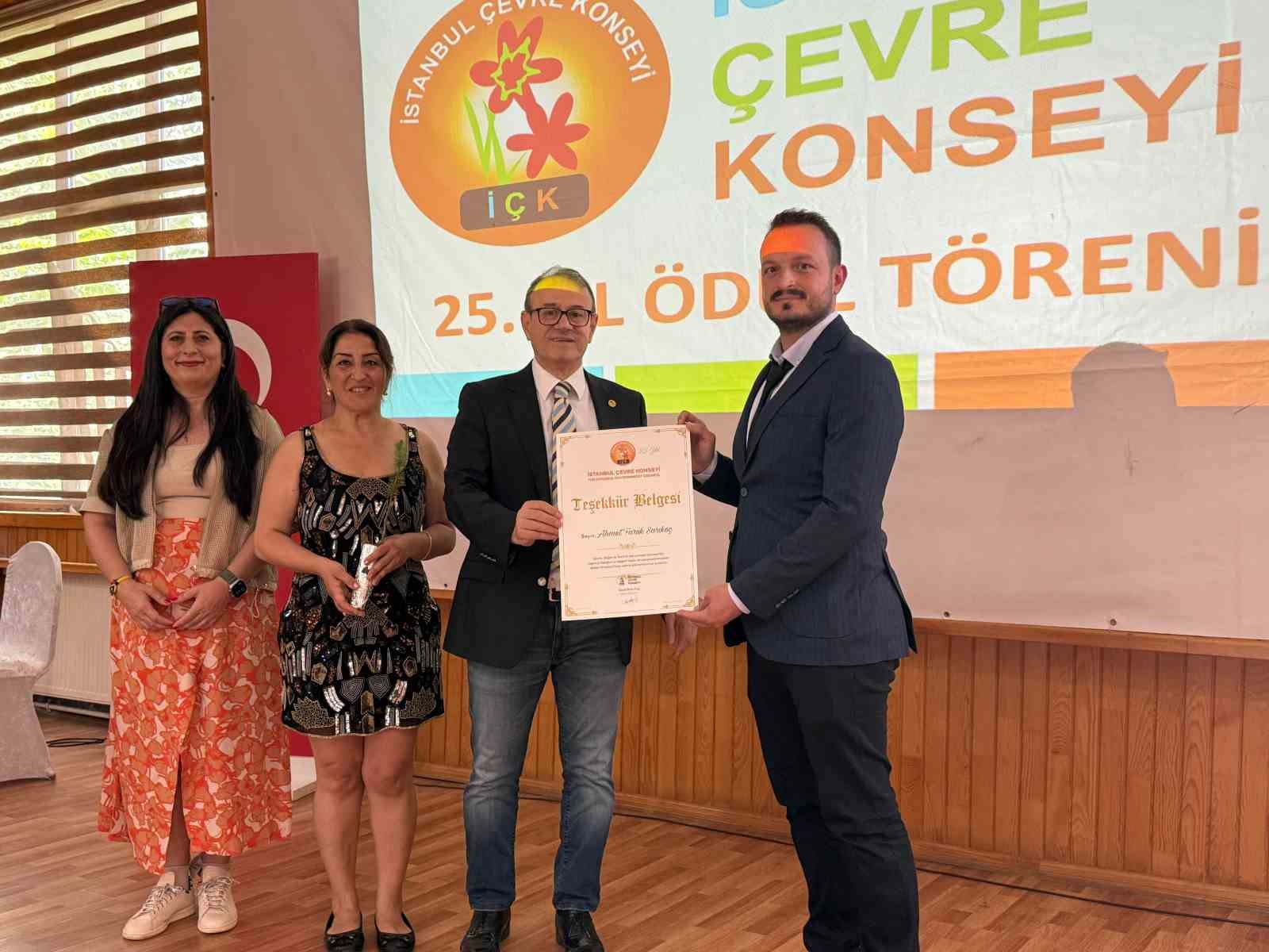 İHA Muhabiri Ahmet Faruk Sarıkoç’a çevre ödülü
