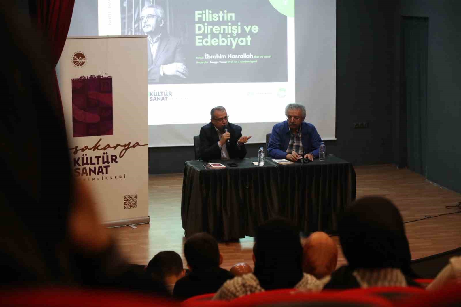 Filistinli şair Sakarya’da sanatseverlerle buluştu
