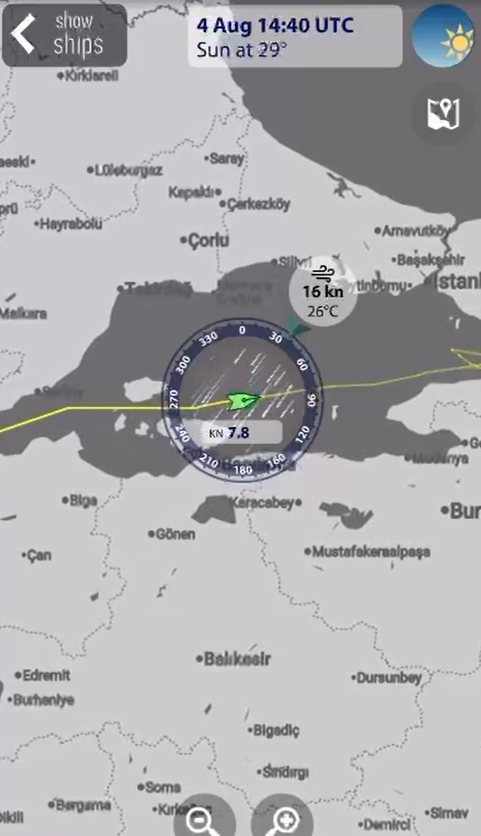 Kayıp iş adamının yatına çarptığı tahmin edilen geminin radar görüntüleri çıktı
