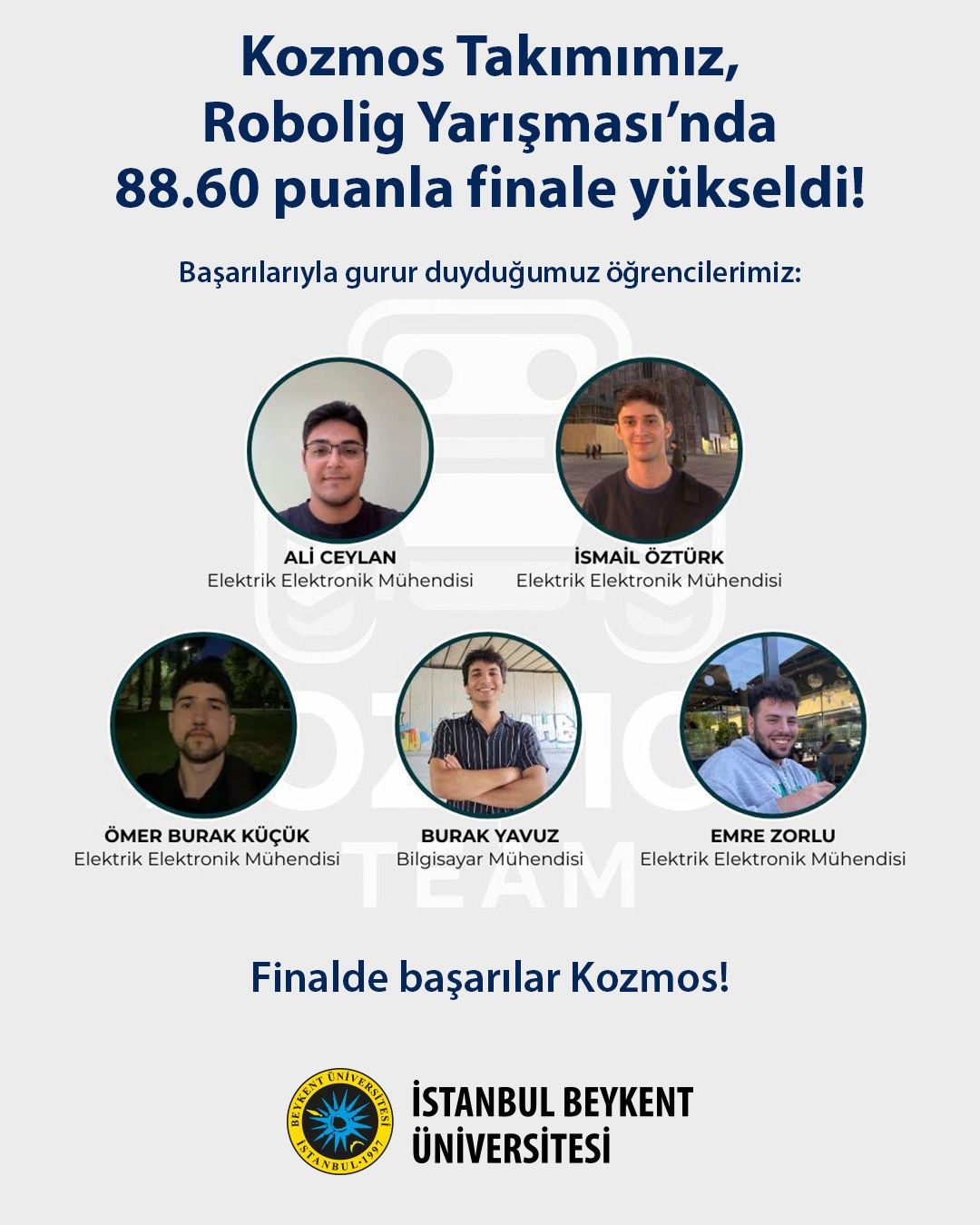 Kozmos Takımı TEKNOFEST 2025 Robolig’de finalist oldu
