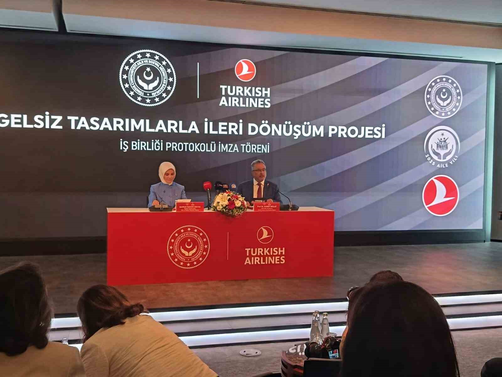 THY uçaklarında ömrünü tamamlamış ürünler, engelsiz ellerde yeniden hayat bulacak
