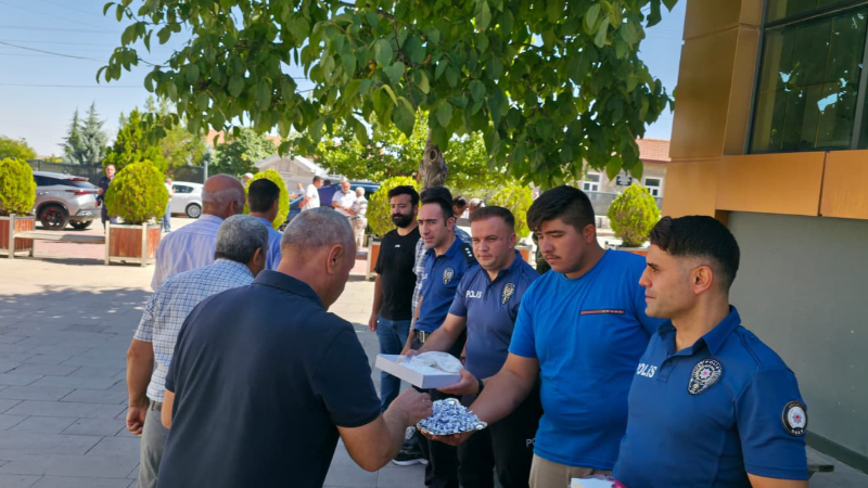 İzmir’de şehit olan polisler için Evren’de Mevlid-i Şerif okutuldu