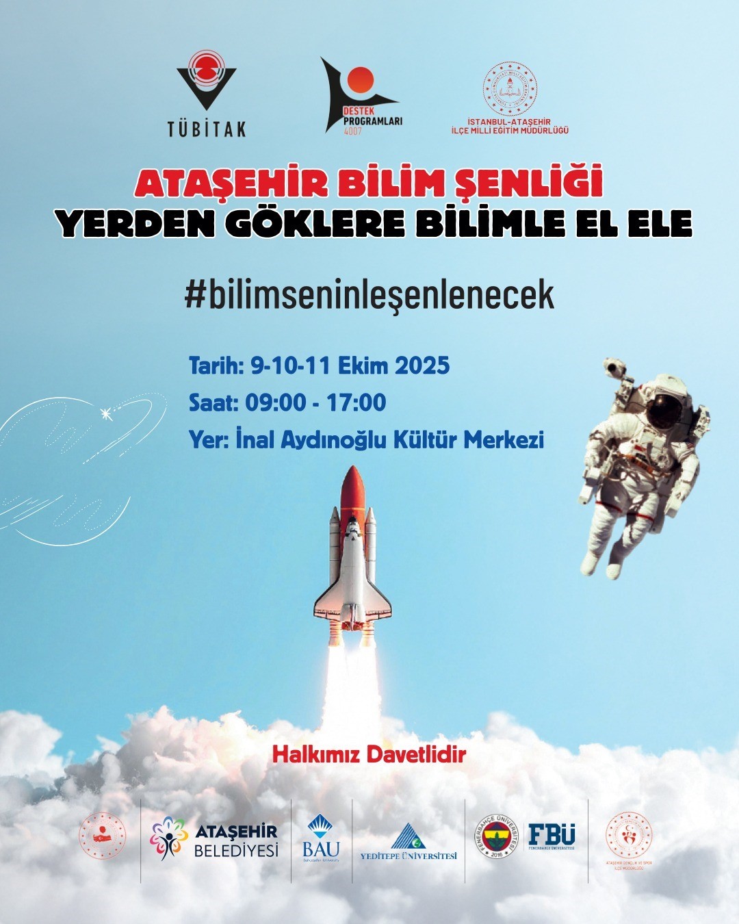 Ataşehir Bilim Şenliği başlıyor: "Yerden göklere bilimle el ele"
