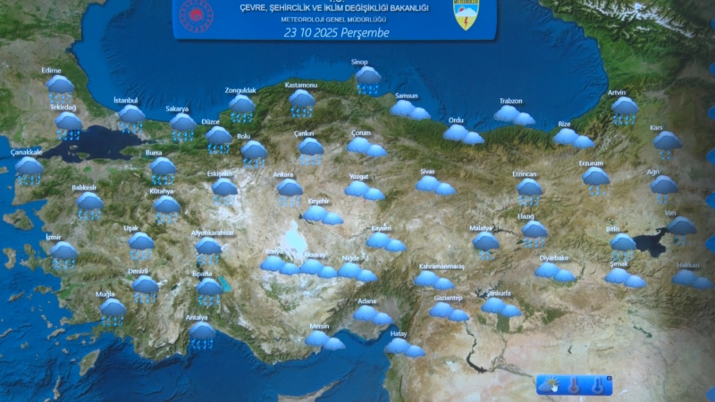 Meteoroloji Genel Müdürlüğü: "Ülke genelinde şiddetli yağışlar görülebilir"