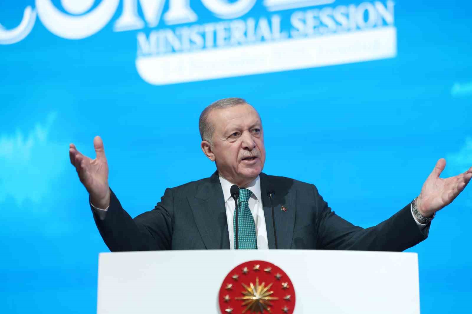 Cumhurbaşkanı Erdoğan: "Ne Batı Şeria’nın ilhakına ne Kudüs’ün statüsünün değiştirilmesine müsaade edemeyiz"
