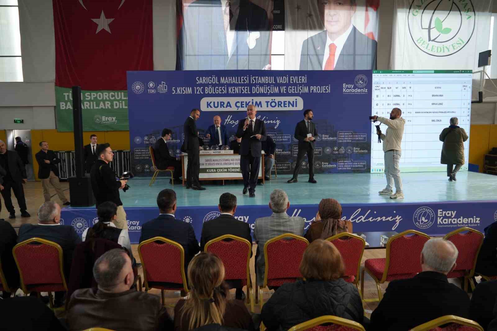 Gaziosmanpaşa’da kentsel dönüşüm heyecanı: Hak sahiplerinin daireleri belirlendi