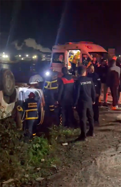 Yalova’da otomobil takla attı: 2 yaralı
