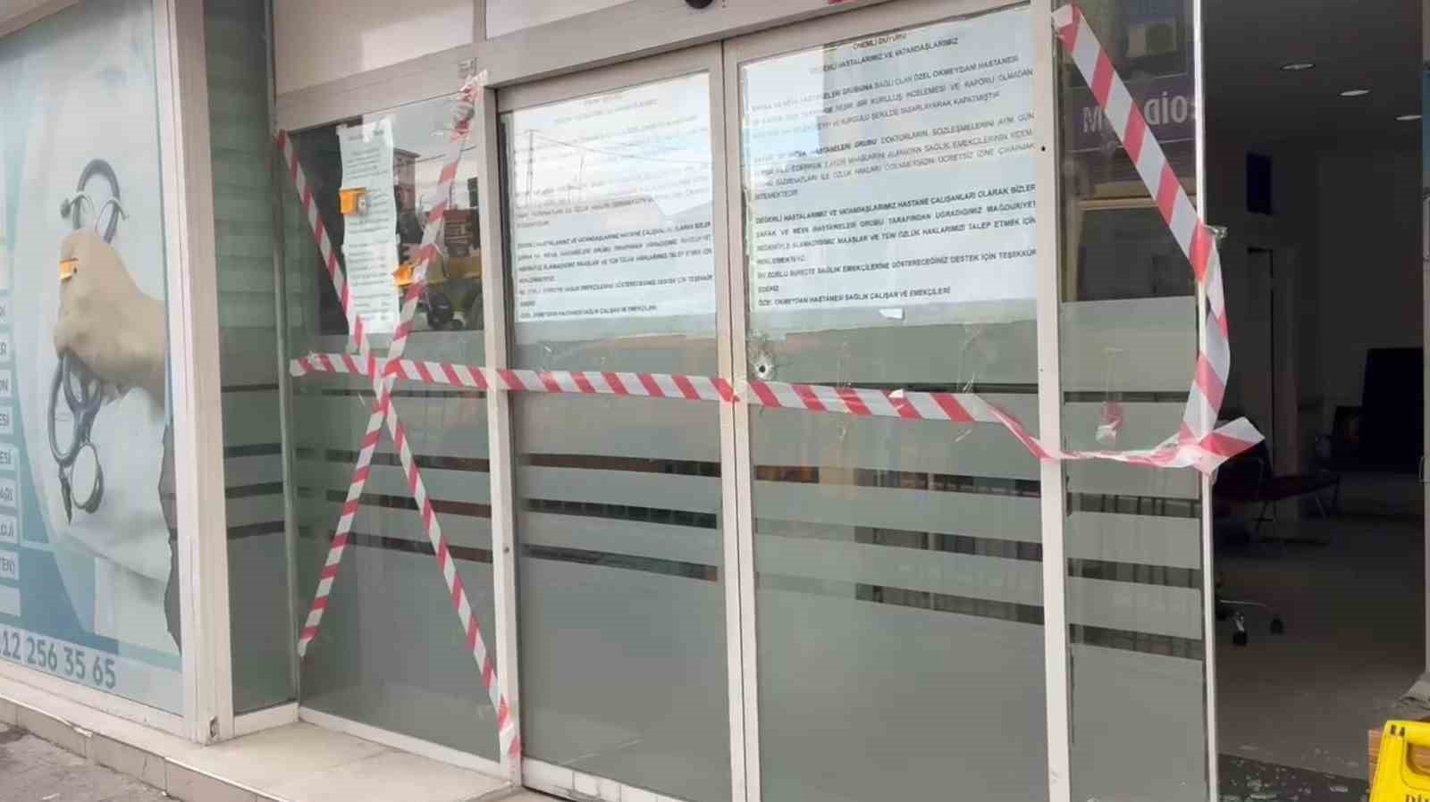 Özel hastaneye ateş açıldı