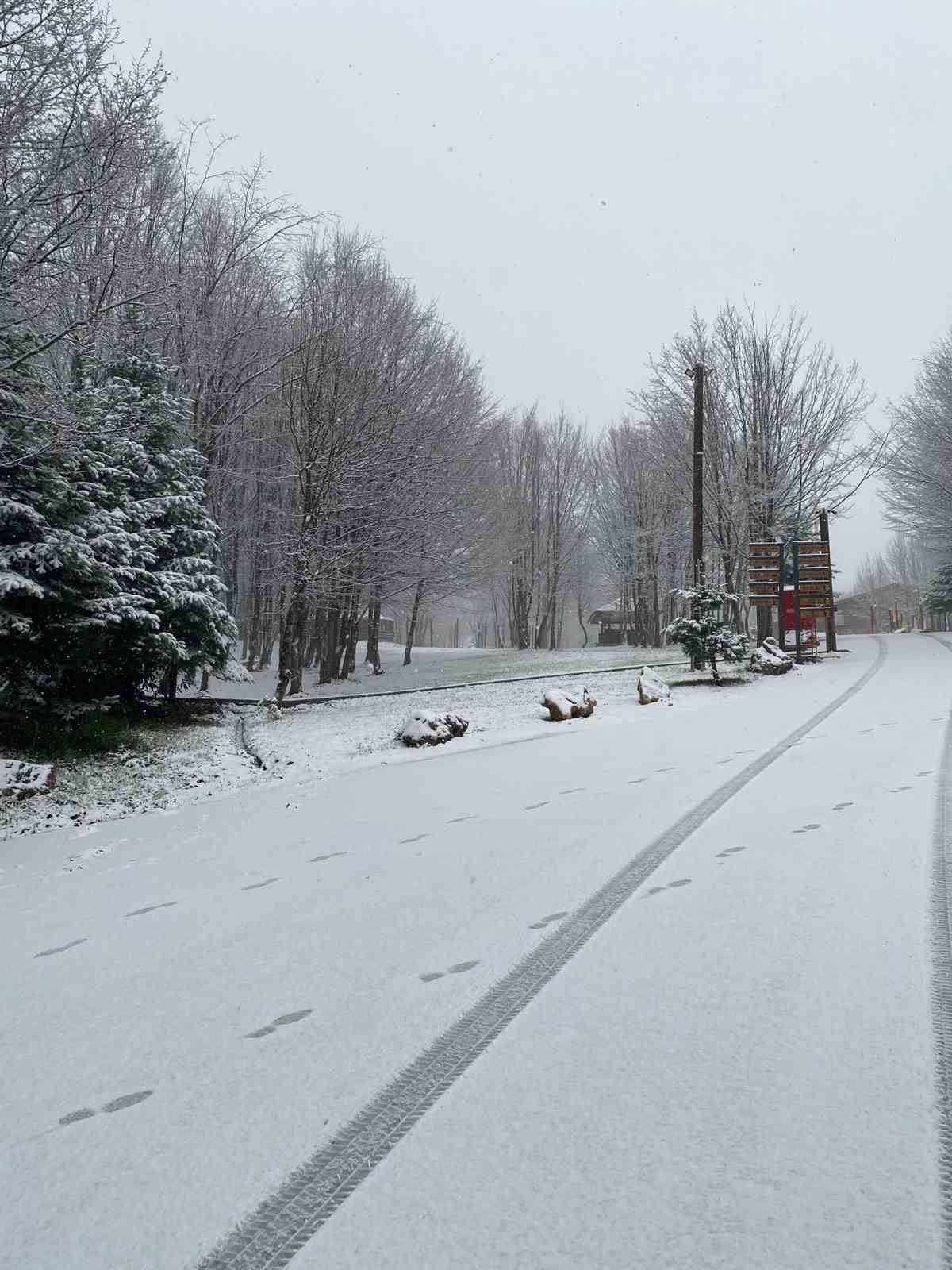 Kartepe’ye lapa lapa kar yağıyor