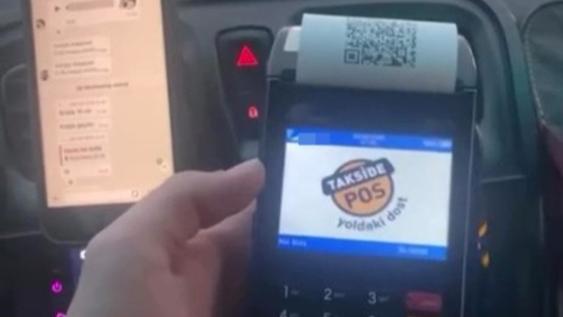 Kadın yolcu ile taksicinin hizmet bedeli tartışması