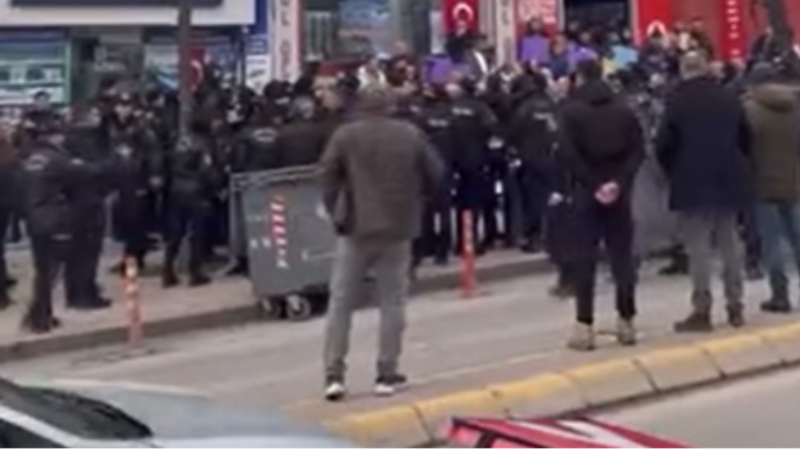 DEM Partililerin eyleminde yüksek güvenlik önlemi