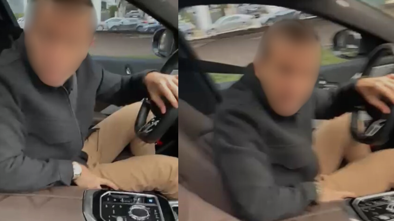 Yanlarında yeni doğmuş bebeği olan aileye silah çekti