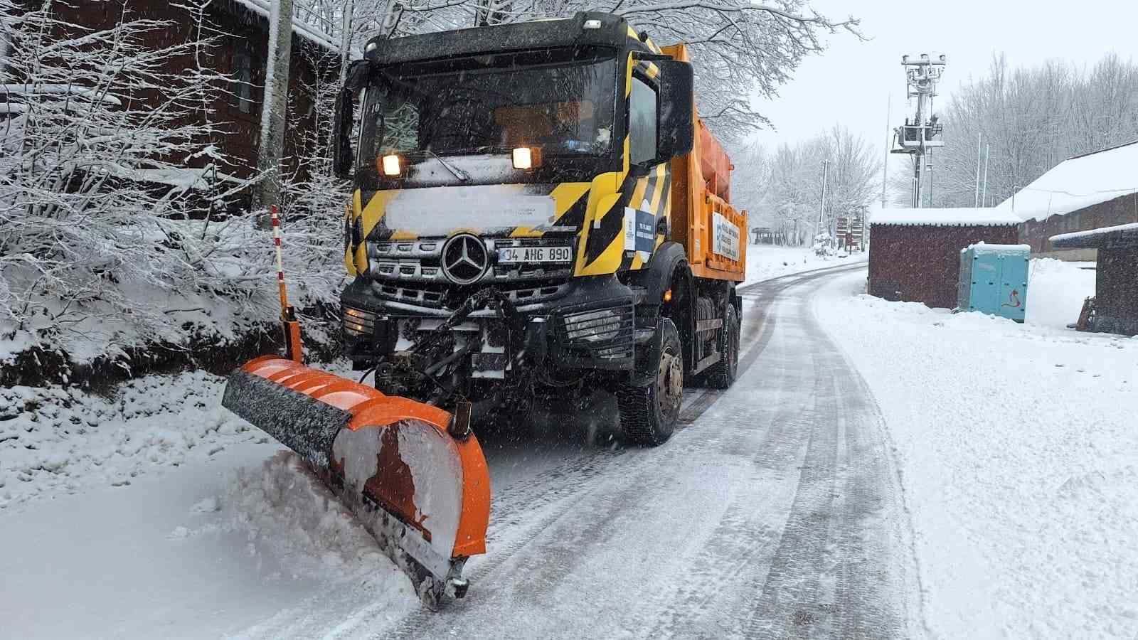 Zirvelerde kar etkili oldu: 630 personel sahada
