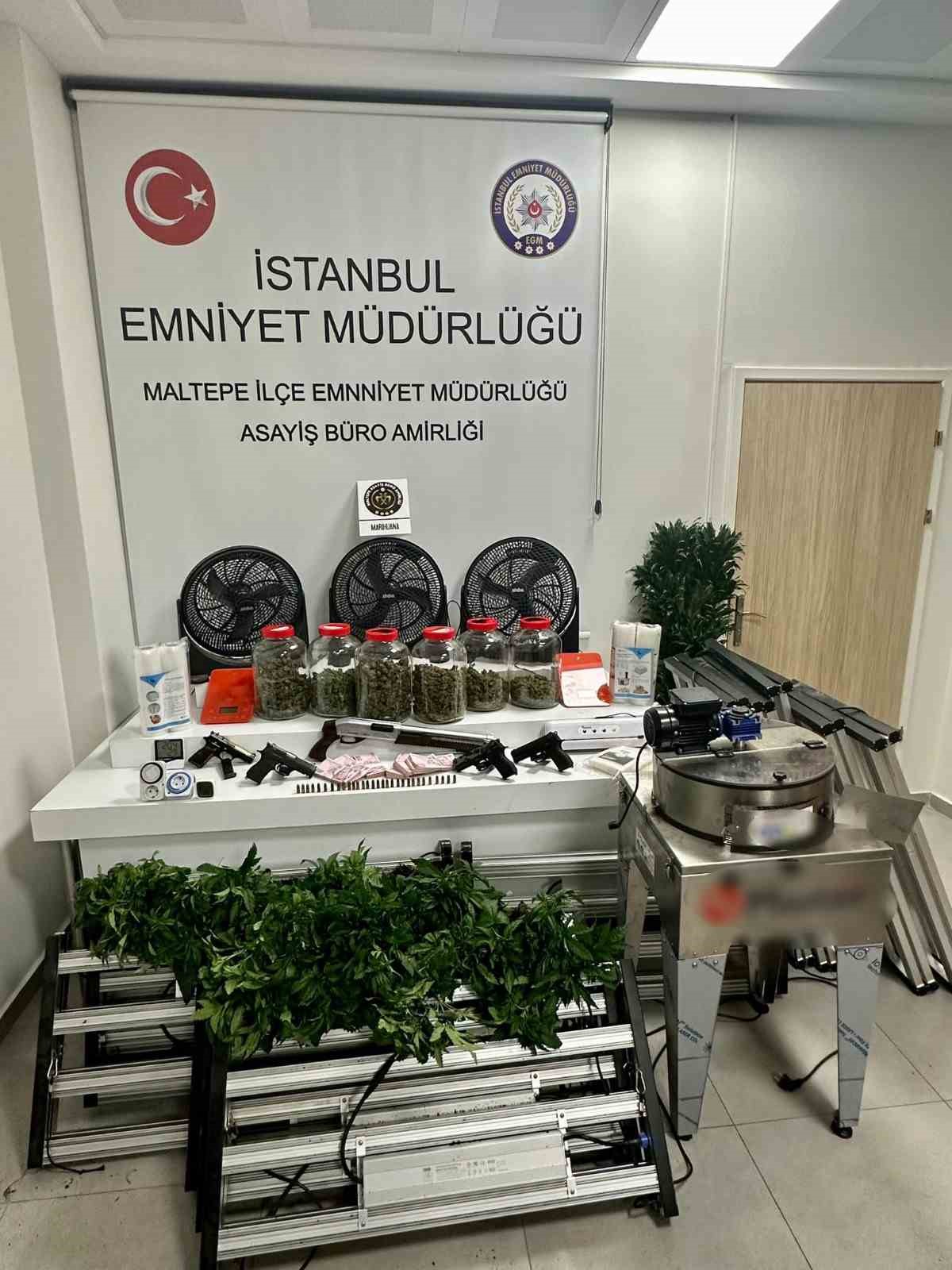 Maltepe’de bir uyuşturucu serası dronla tespit edildi: 3 gözaltı
