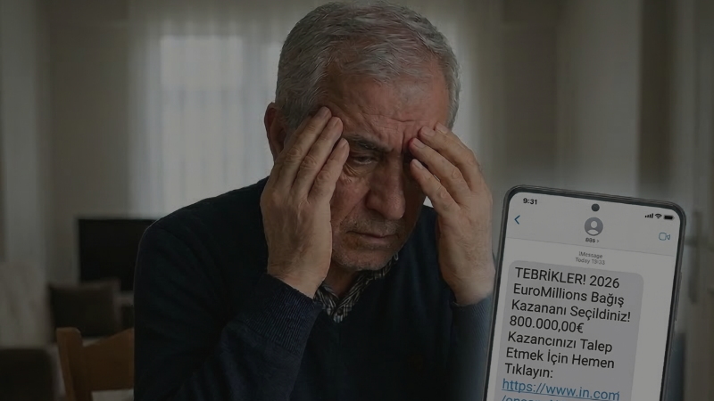 "800 bin euro kazandınız" yalanıyla yeni dolandırıcılık dalgası