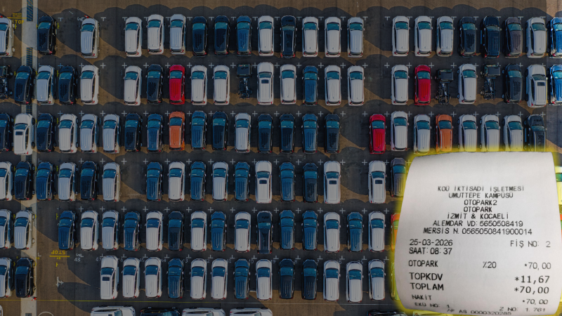 Bu otoparkta 5 dakikalık park bakın kaç TL