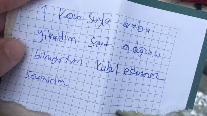 Öyle bir not buldu ki...