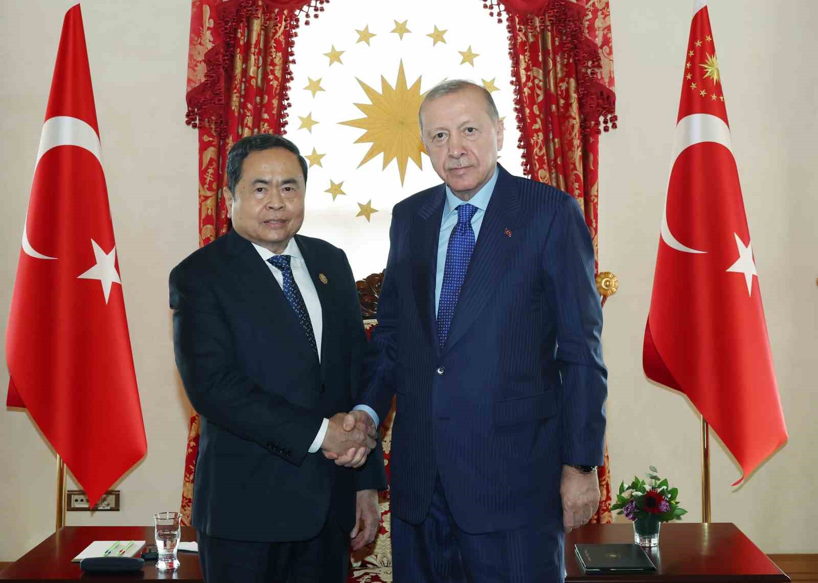 Cumhurbaşkanı Erdoğan, Vietnam Meclis Başkanı Thanh Man’ı kabul etti