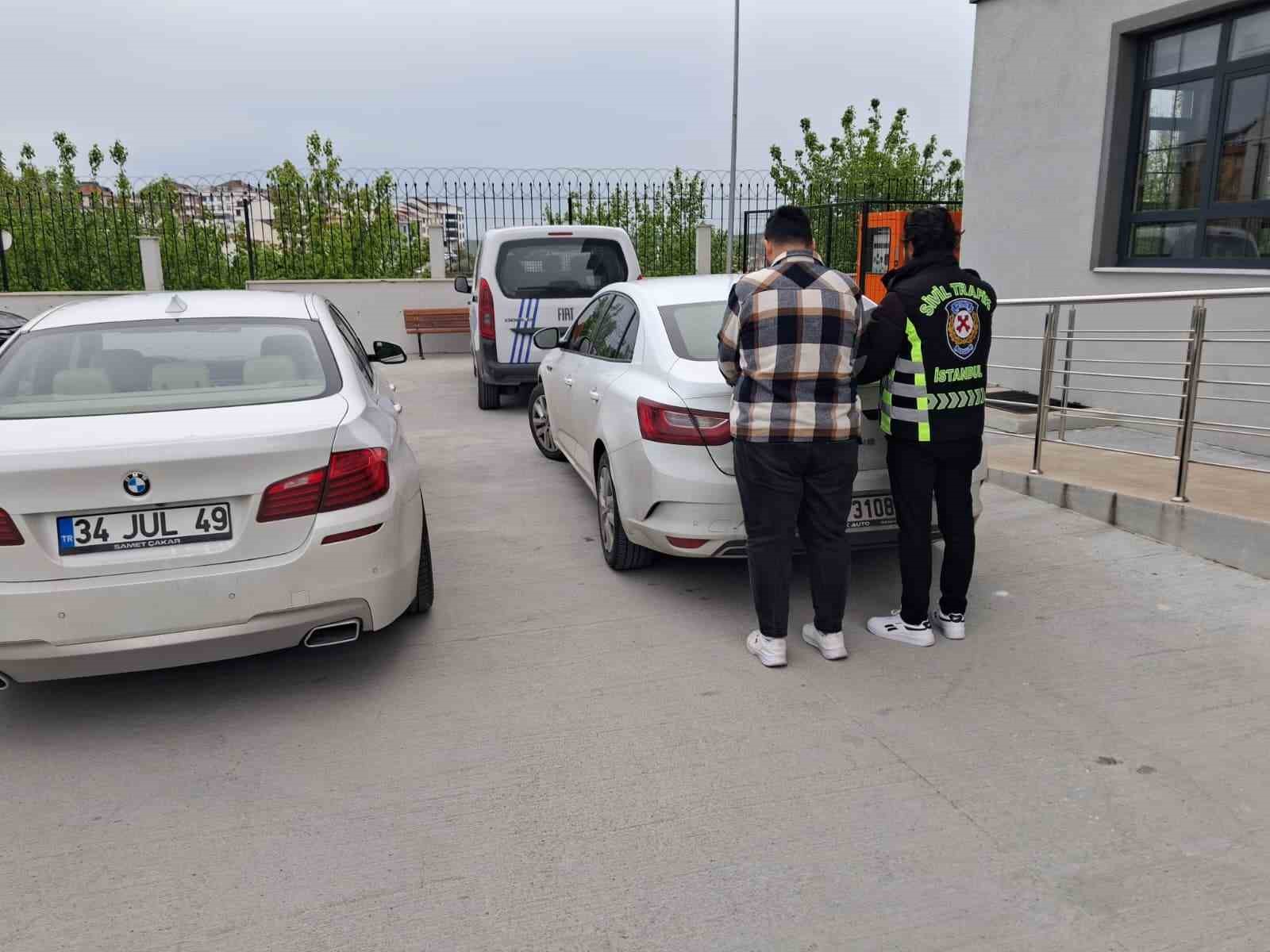 Arnavutköy’de "makas" atan sürücüye 96 bin TL ceza
