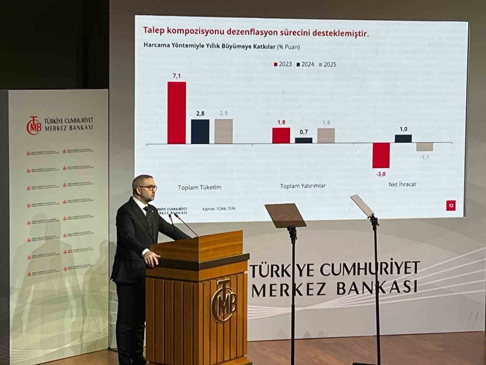 MB Başkanı Karahan: "Eflasyonun 2026 yıl sonunda yüzde 26, 2027 yıl sonunda ise yüzde 15 olarak gerçekleşeceğini tahmin ediyoruz"
