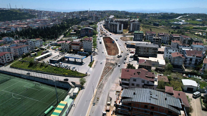 Tuzla ve Battalgazi Caddesi’nde kavşak düzenlemesi