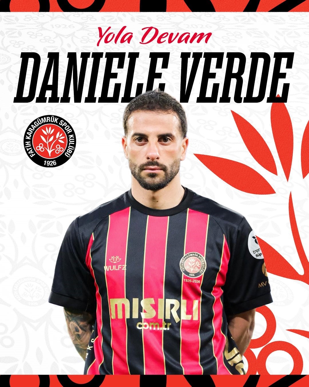 Fatih Karagümrük, Daniele Verde’nin satın alma opsiyonunu kullandı