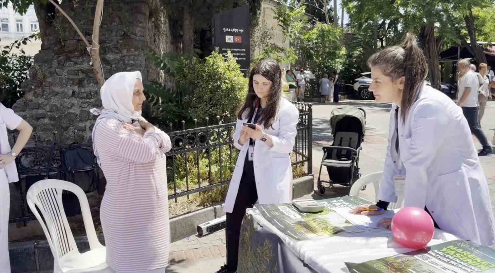 İstanbul’da ‘Hareket Yaşını Öğren, Sağlıklı Yaşa’ standı kuruldu
