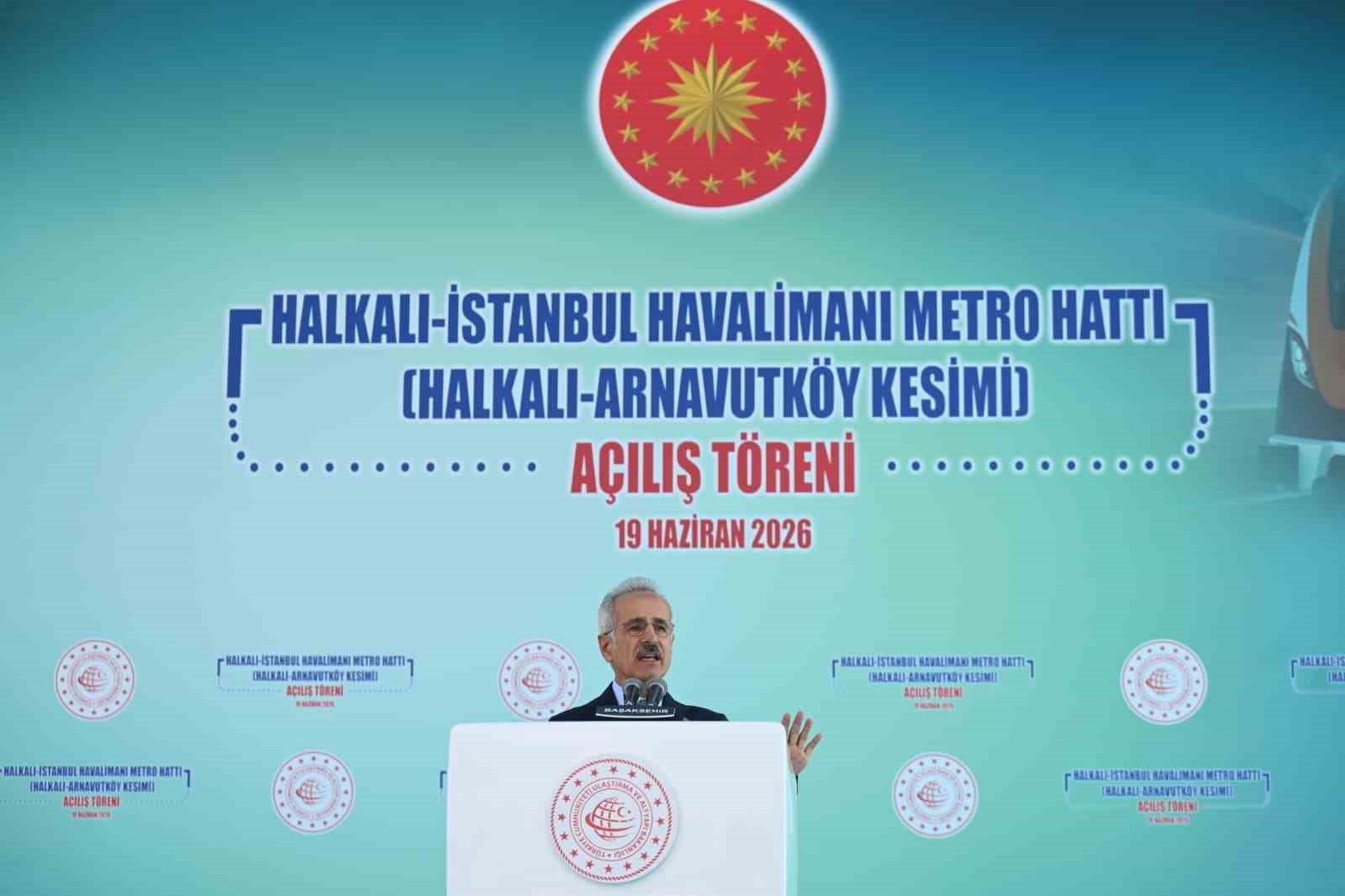 Bakan Uraloğlu: "Bakanlığımızca İstanbul’a kazandırılan toplam raylı sistem hattı uzunluğu 180 kilometreye ulaştı"
