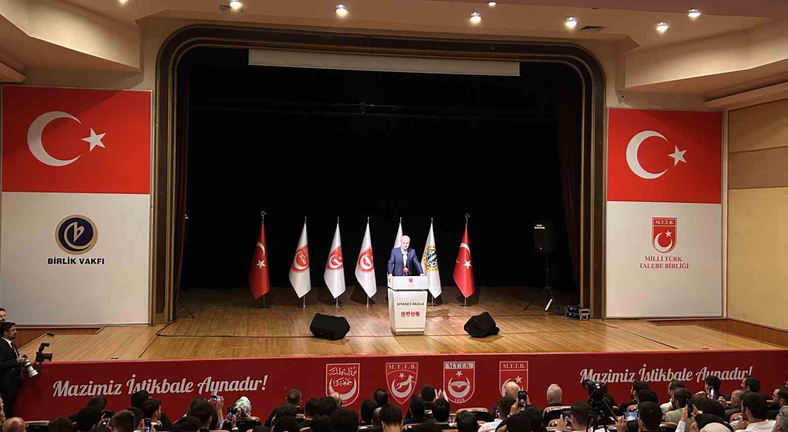 TBMM Başkanı Kurtulmuş: "Terörsüz Türkiye ile birlikte terörsüz bir bölgeyi hep birlikte kuracağız"